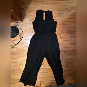 Quince Wide Leg Cropped Sleeveless Jumpsuit Sz. Large